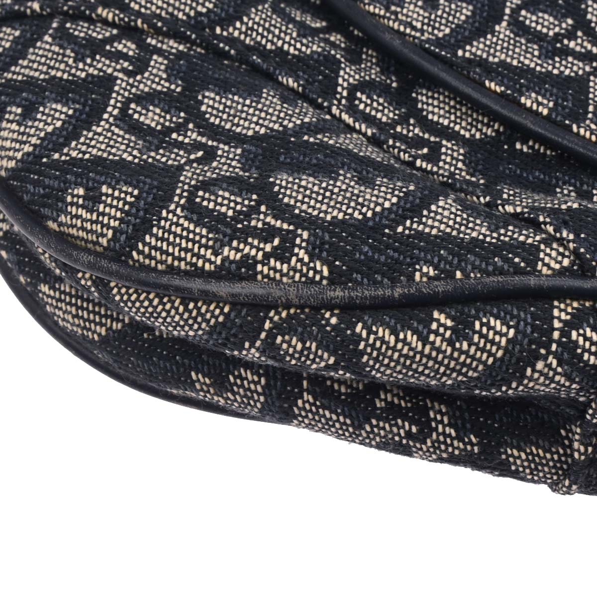 Christian Dior Navy Trotter Double Saddle Handbag