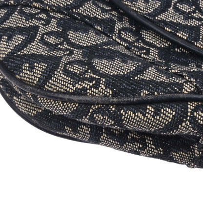 Christian Dior Navy Trotter Double Saddle Handbag