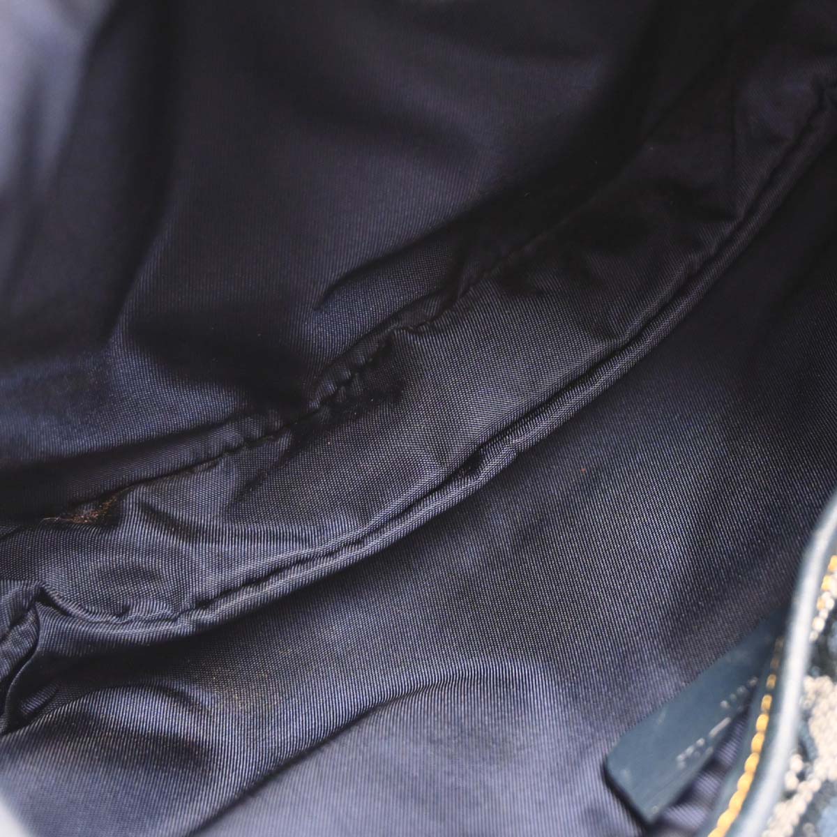 Christian Dior Navy Trotter Double Saddle Handbag