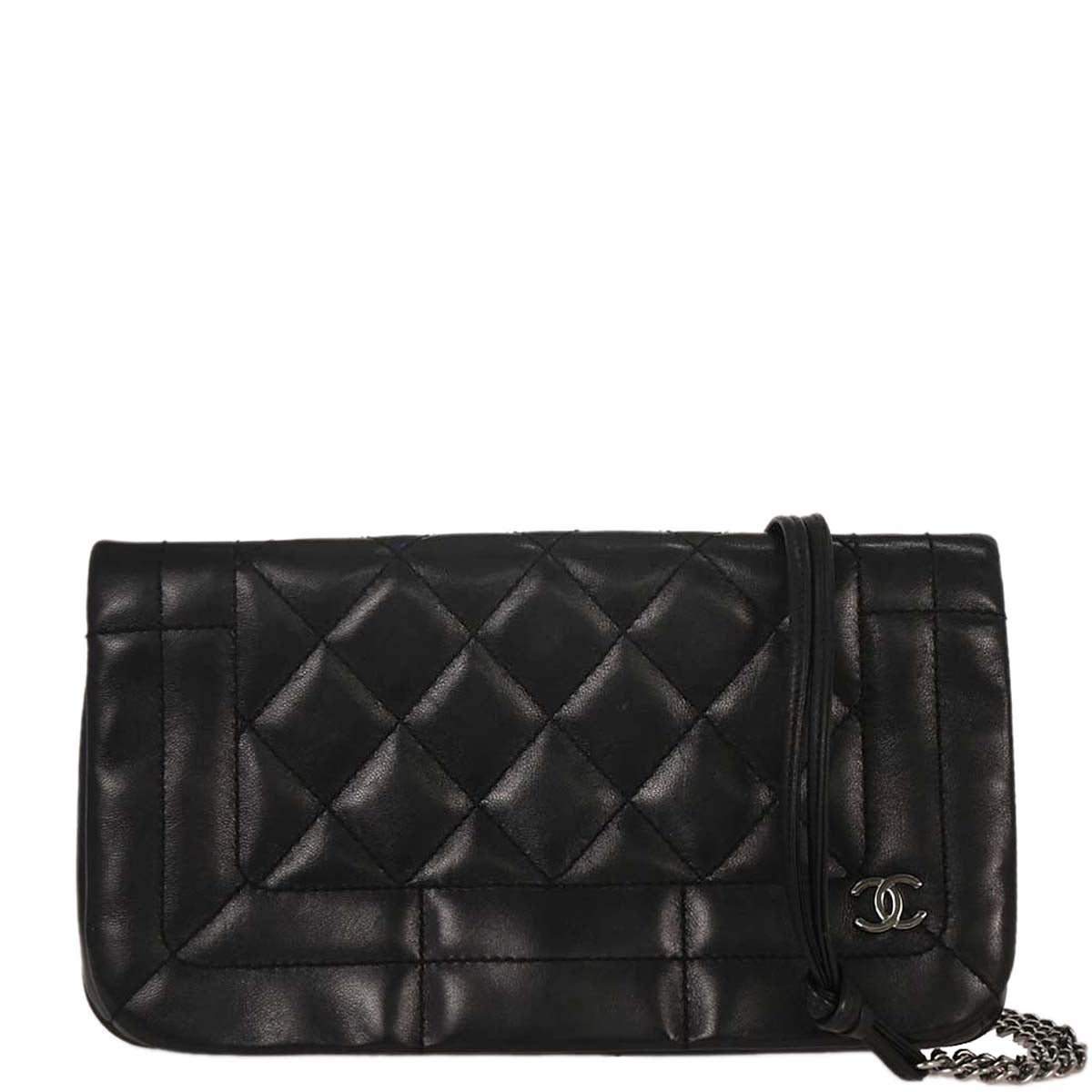 Chanel Black Lambskin Shoulder Bag