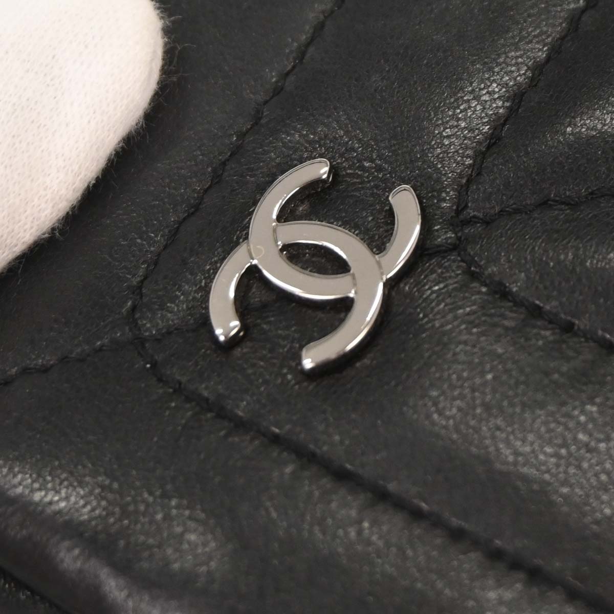 Chanel Black Lambskin Shoulder Bag