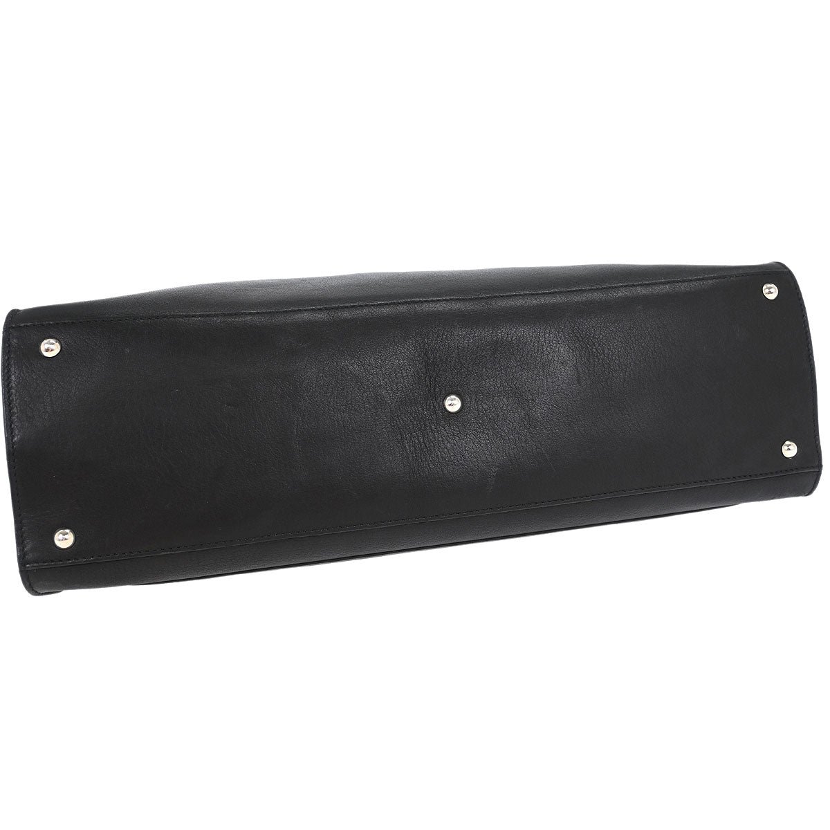 Salvatore Ferragamo Black Leather Gancini Handbag