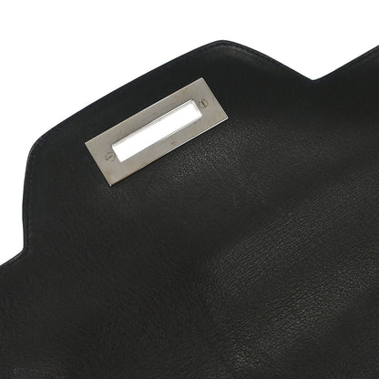 Salvatore Ferragamo Black Leather Gancini Handbag