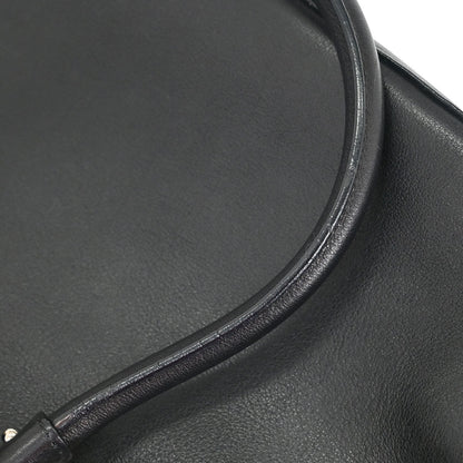 Salvatore Ferragamo Black Leather Gancini Handbag