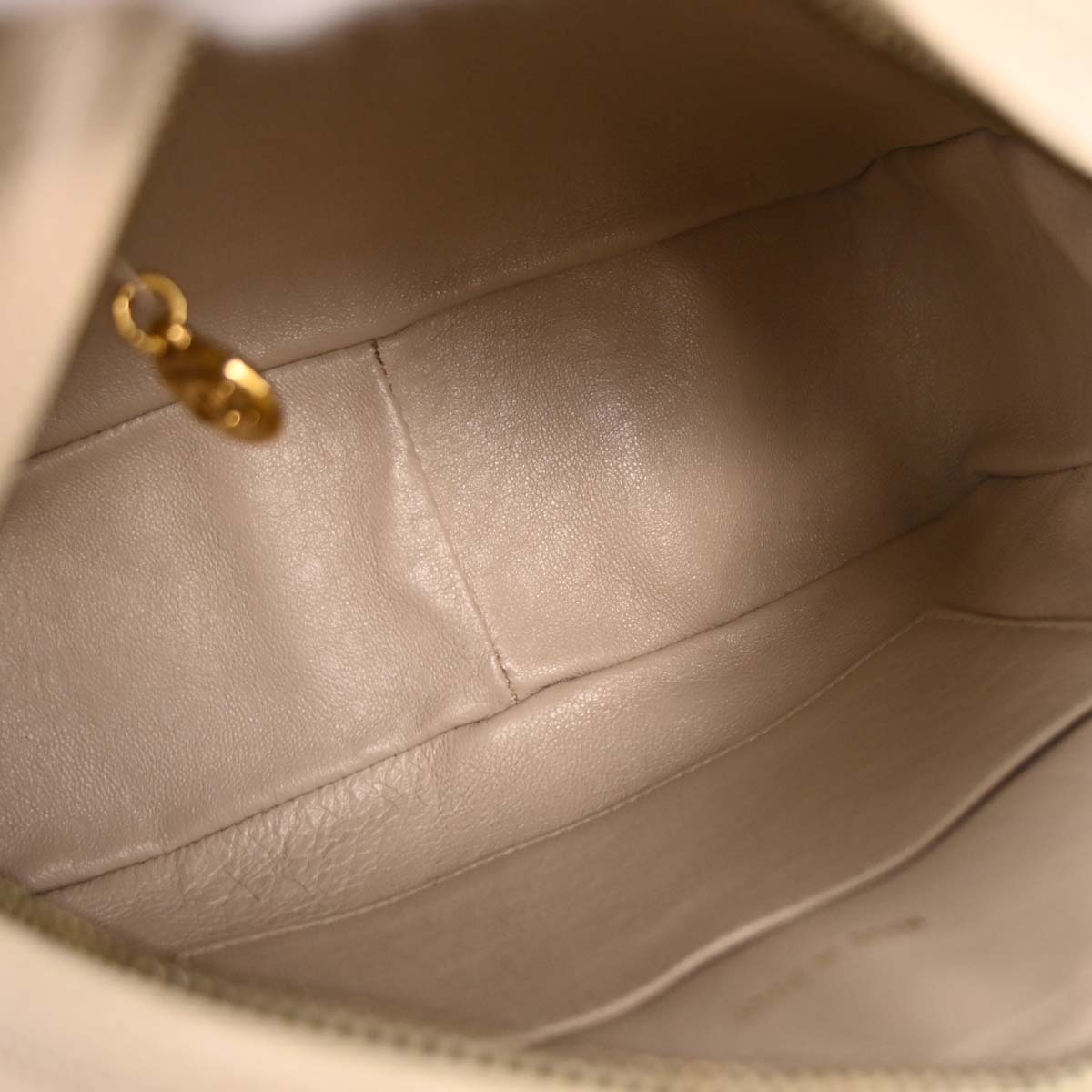 Chanel Off-white Caviar Camera Bag