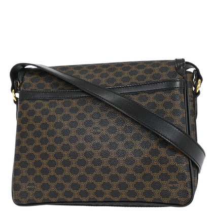 Celine Black PVC Macadam Shoulder Bag