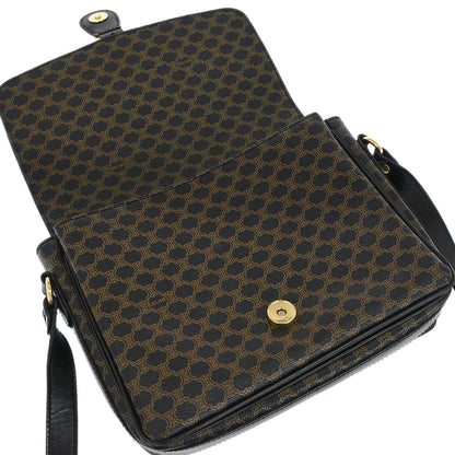 Celine Black PVC Macadam Shoulder Bag