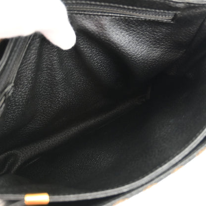 Celine Black PVC Macadam Shoulder Bag