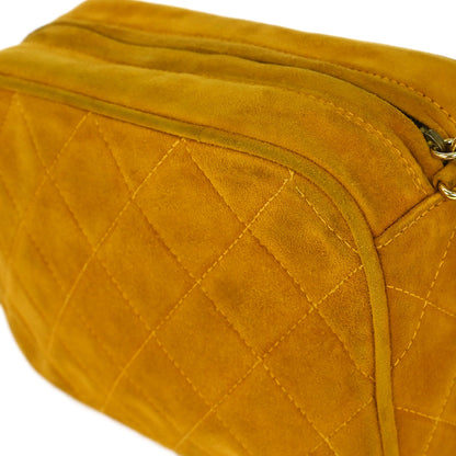 Chanel Yellow Suede Camera Bag Mini