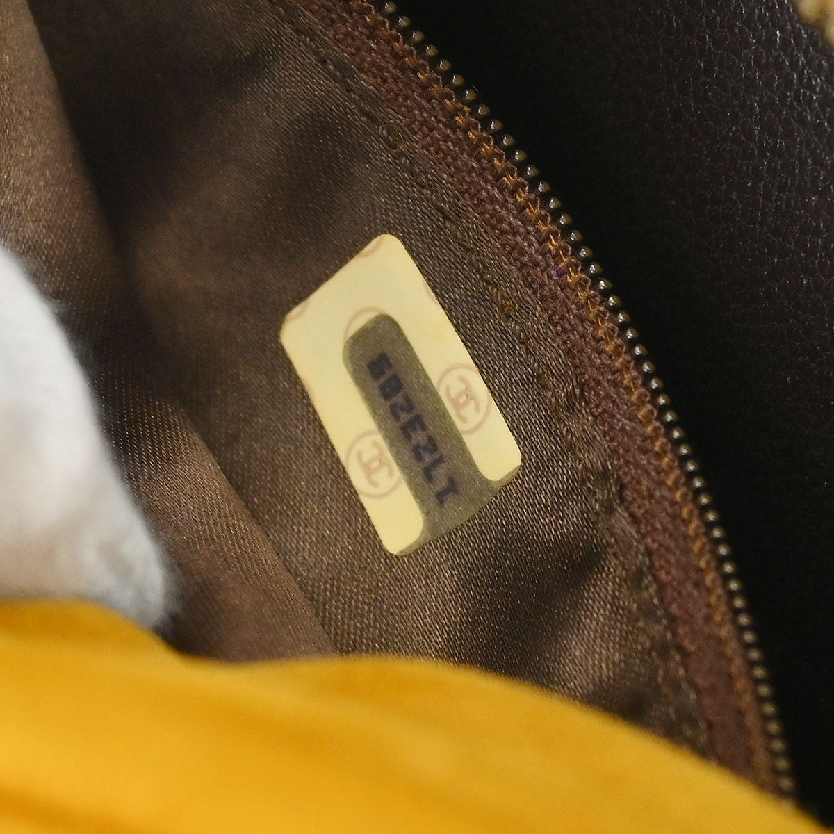 Chanel Yellow Suede Camera Bag Mini