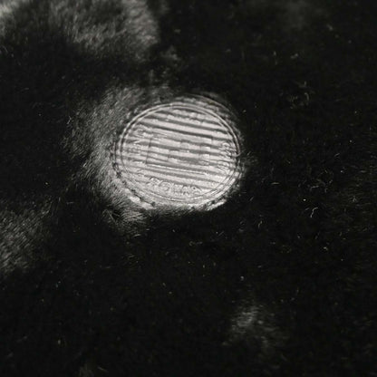 Fendi * Black Fur Nylon Zucca Tote Handbag