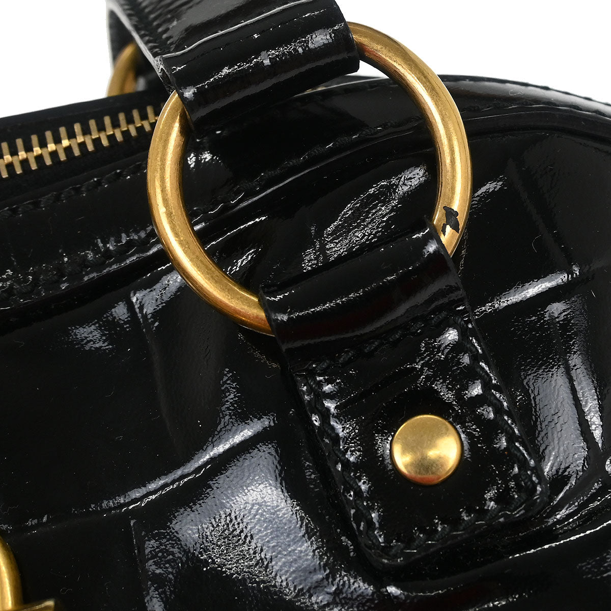 Yves Saint Laurent Black Leather Rive Gauche Muse Handbag