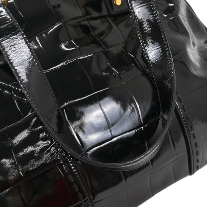 Yves Saint Laurent Black Leather Rive Gauche Muse Handbag