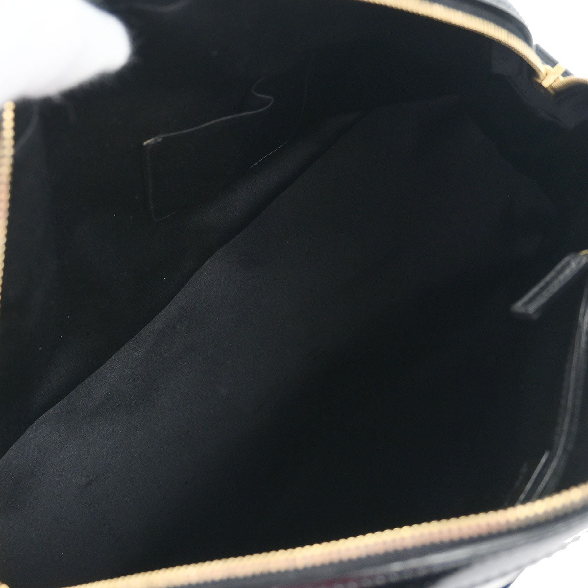 Yves Saint Laurent Black Leather Rive Gauche Muse Handbag