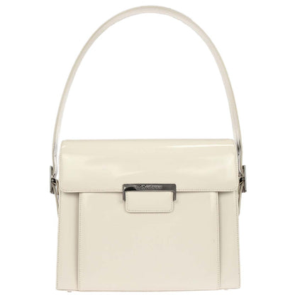 Yves Saint Laurent White Leather Handbag