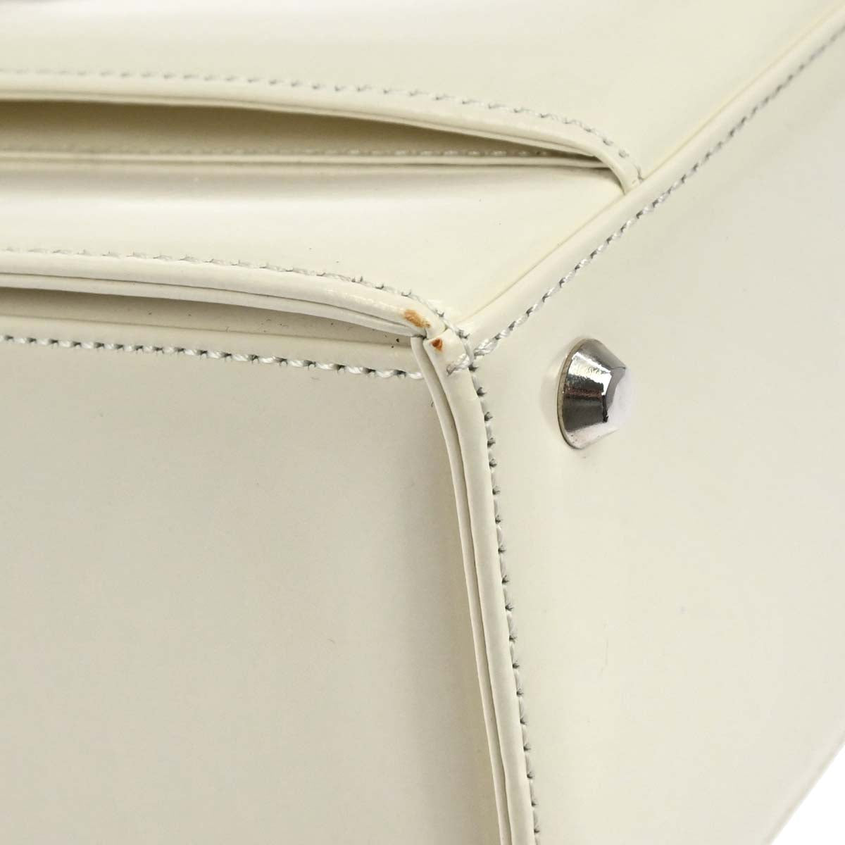 Yves Saint Laurent White Leather Handbag