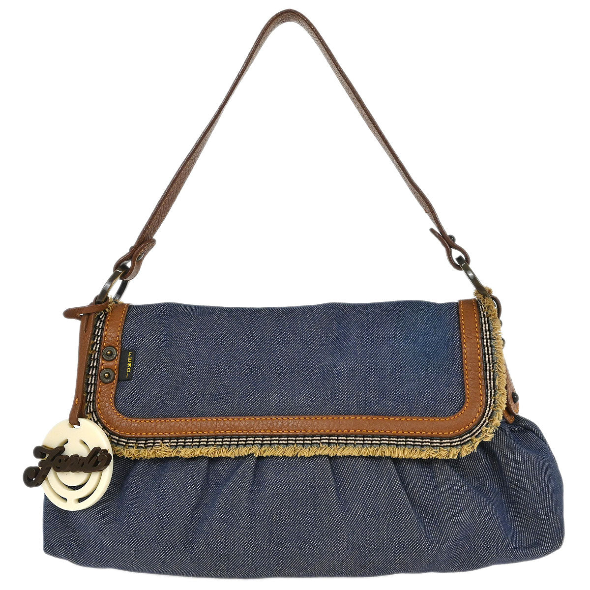 Fendi Blue Denim Handbag