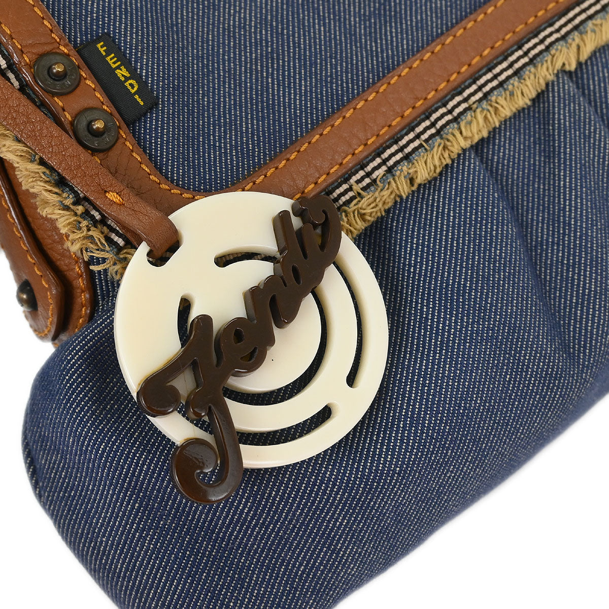 Fendi Blue Denim Handbag