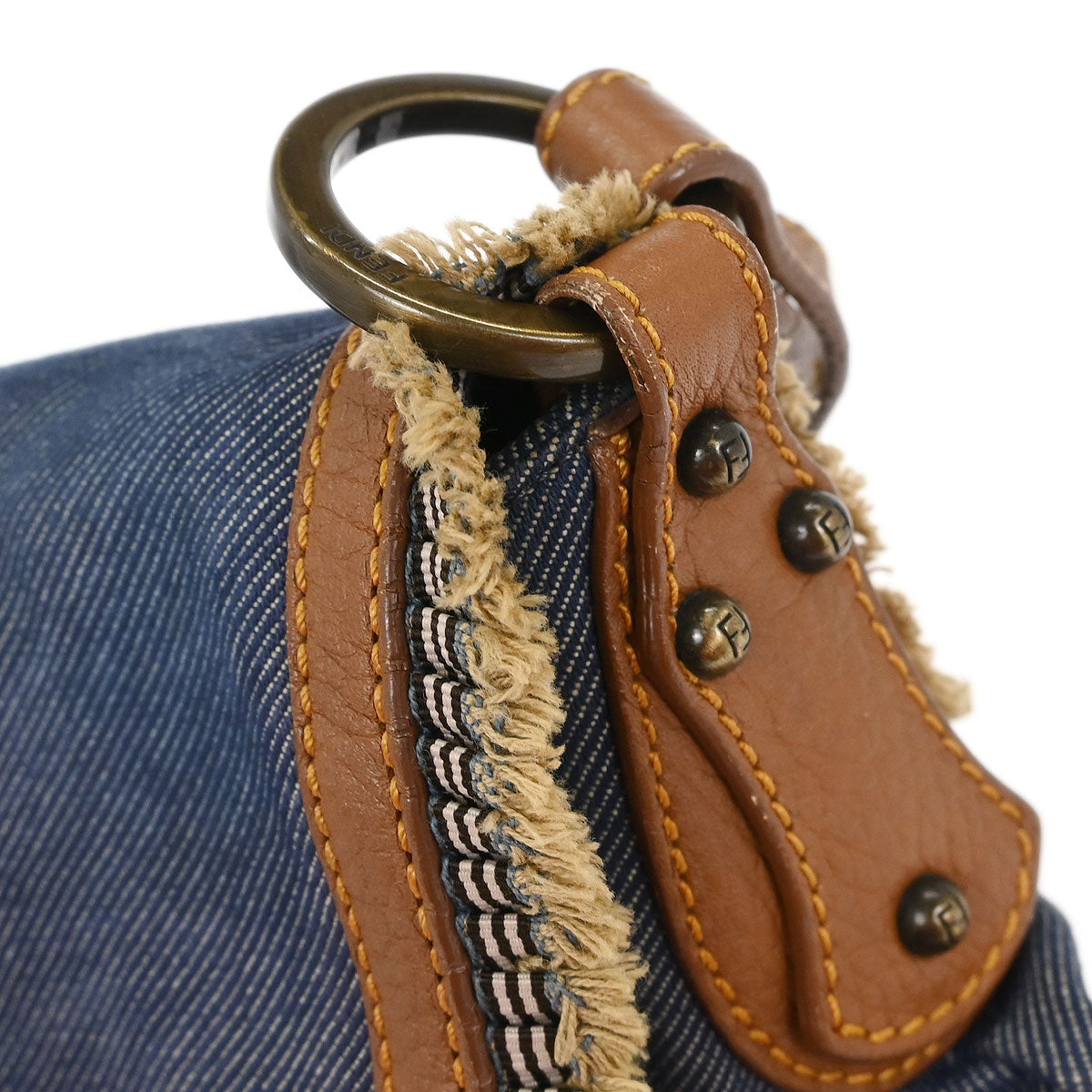 Fendi Blue Denim Handbag