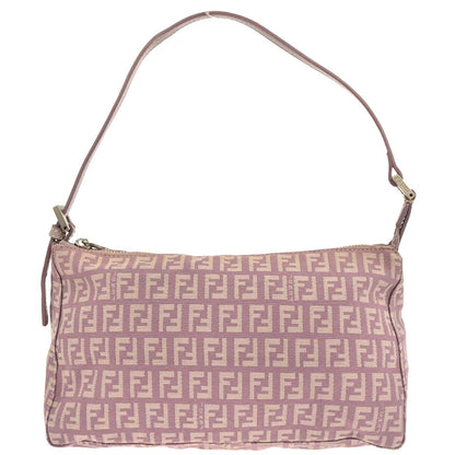 Fendi Purple Canvas Zucchino Handbag