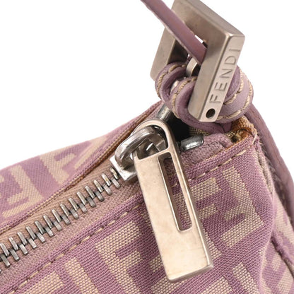 Fendi Purple Canvas Zucchino Handbag