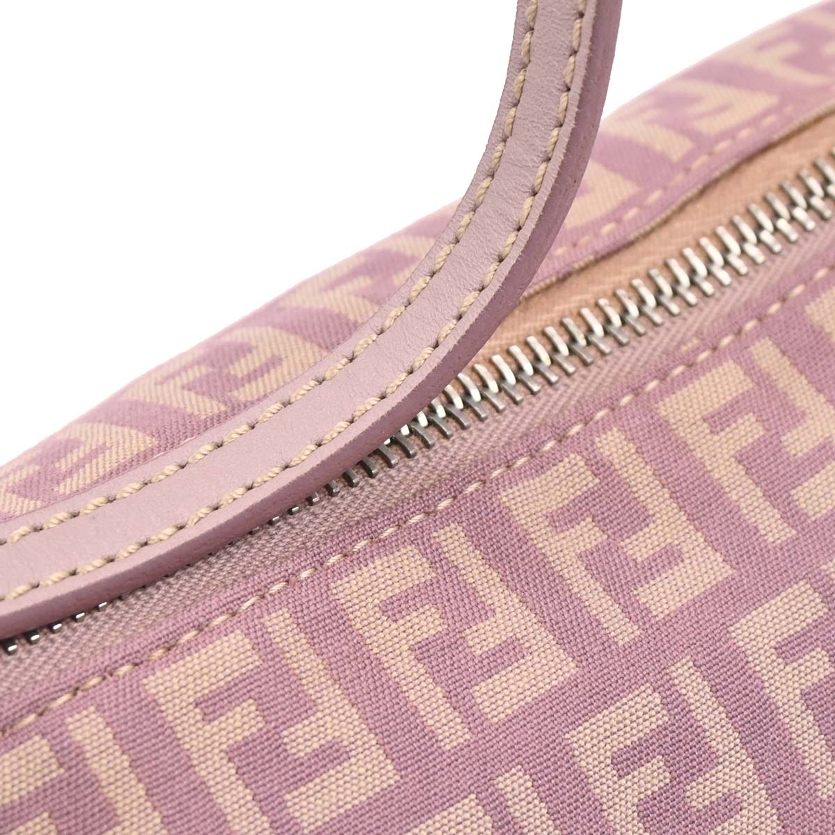 Fendi Purple Canvas Zucchino Handbag