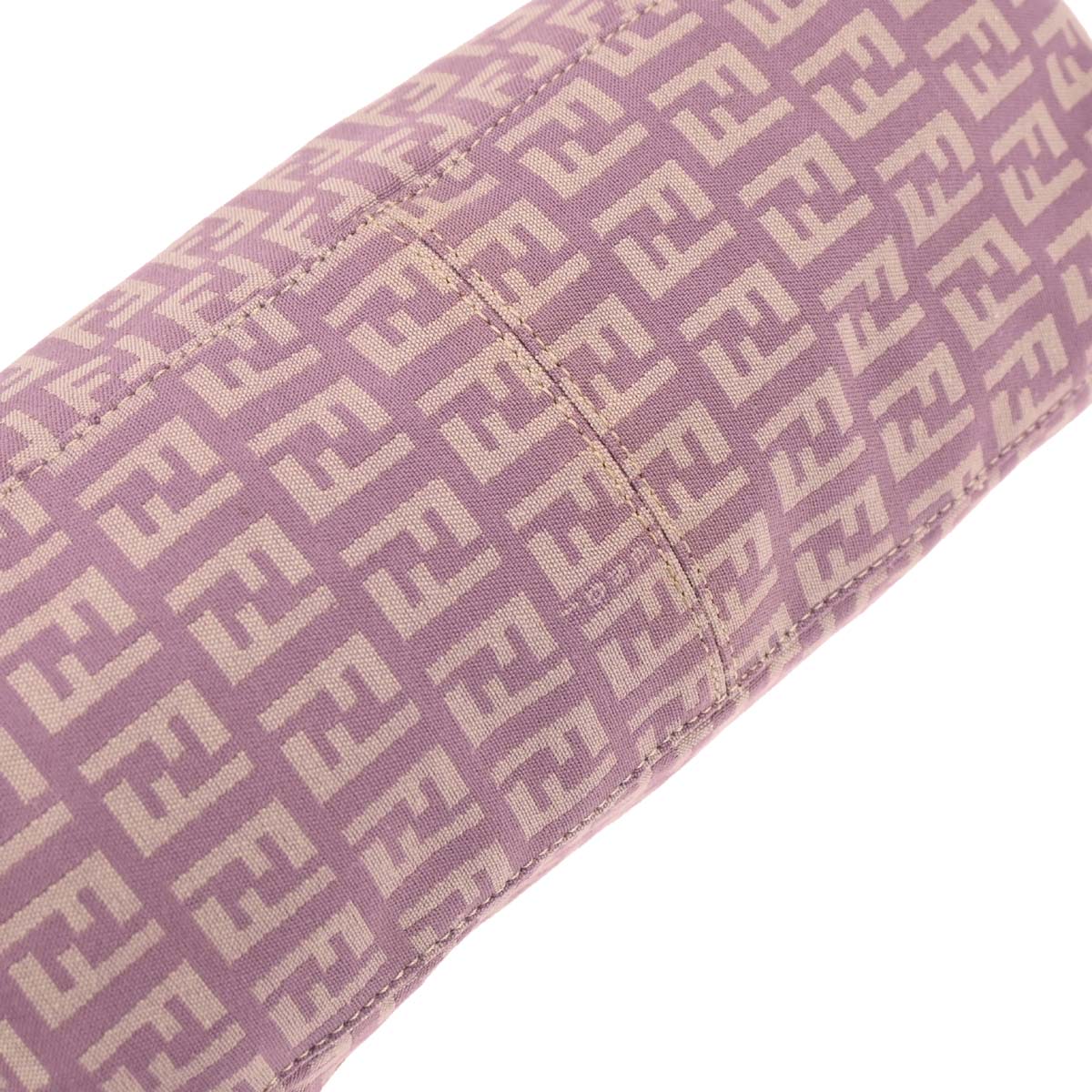 Fendi Purple Canvas Zucchino Handbag