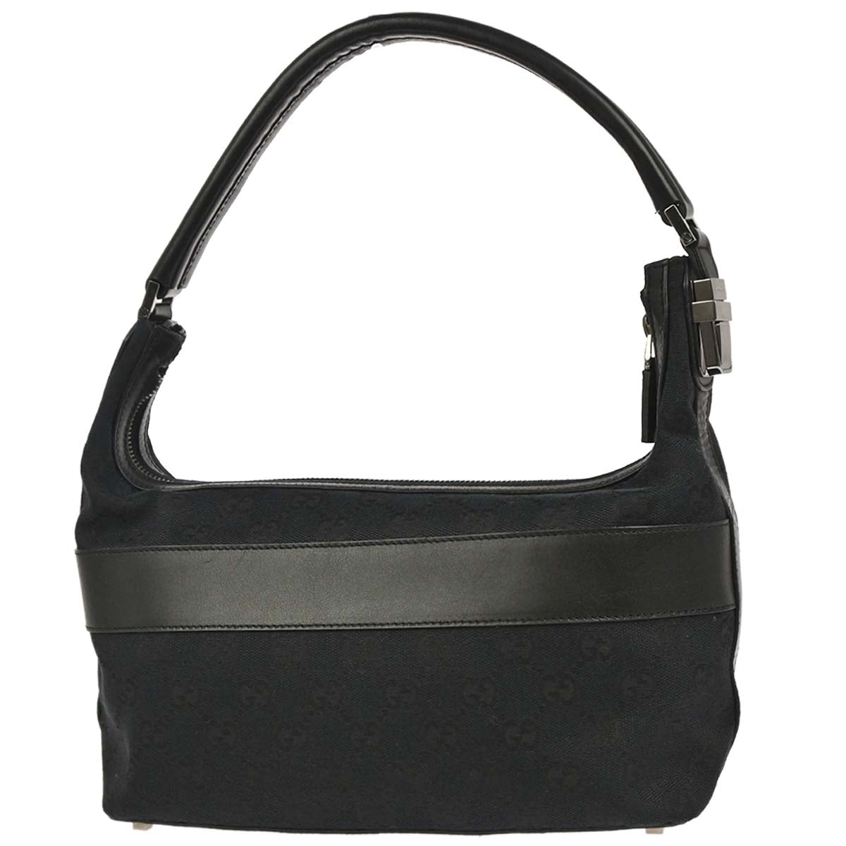 Gucci Black Canvas GG Handbag