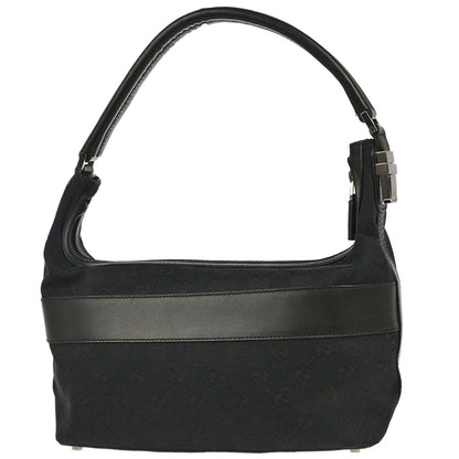 Gucci Black Canvas GG Handbag