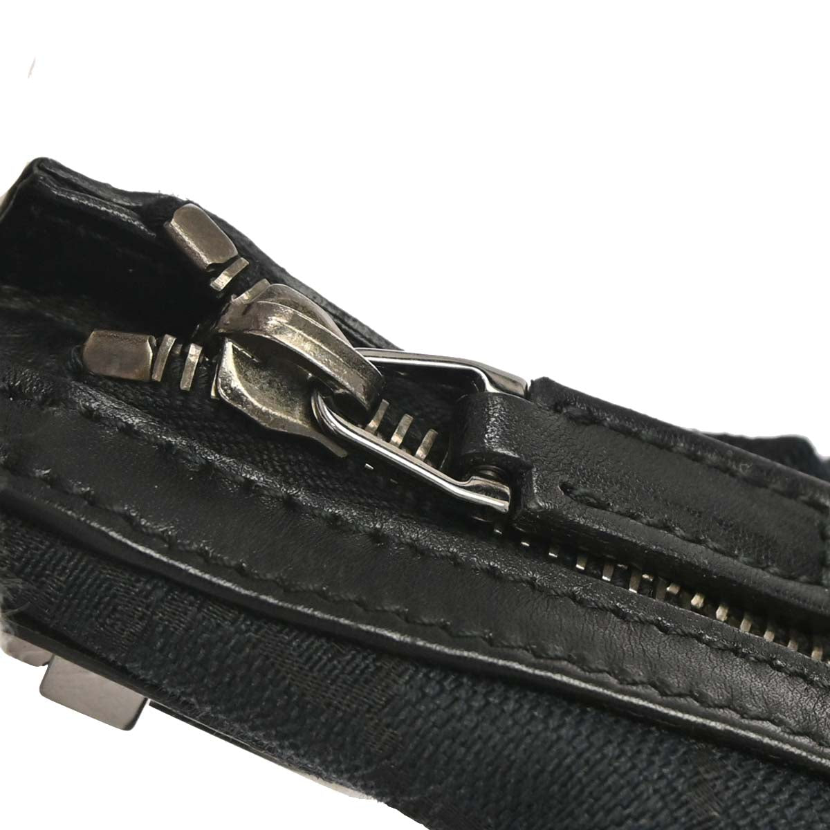 Gucci Black Canvas GG Handbag