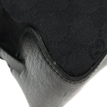 Gucci Black Canvas GG Tote Handbag