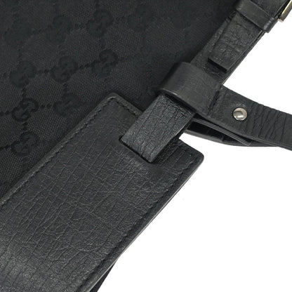 Gucci Black Canvas GG Tote Handbag