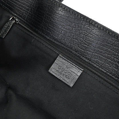 Gucci Black Canvas GG Tote Handbag
