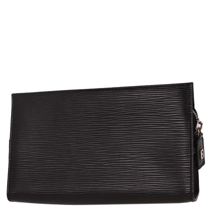 Fendi Black Leather Clutch Bag
