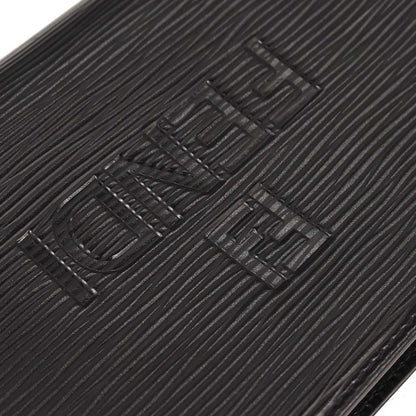 Fendi Black Leather Clutch Bag