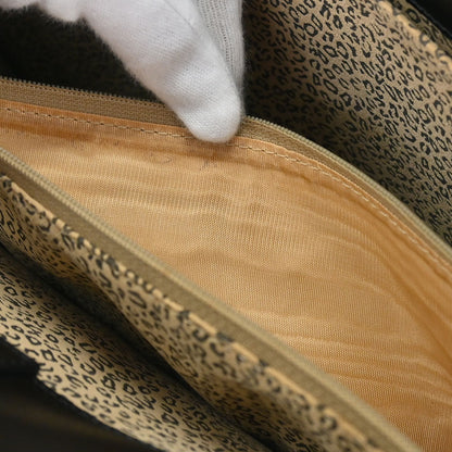 Cartier Black Leather Panthere Tote Handbag