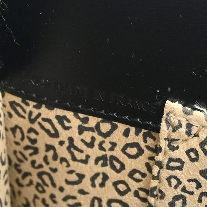 Cartier Black Leather Panthere Tote Handbag