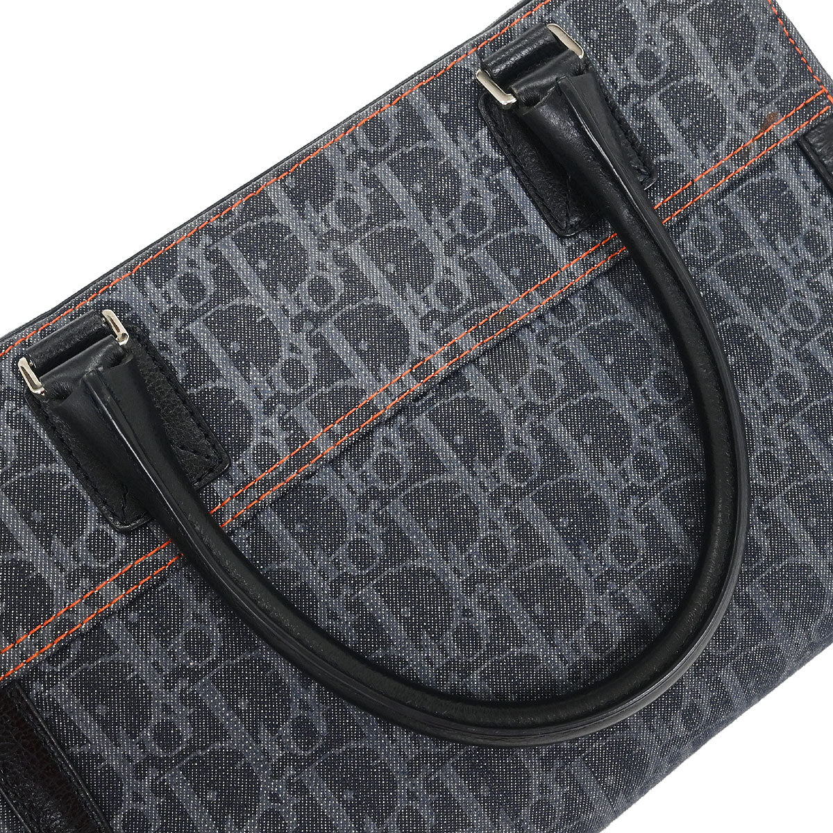 Christian Dior Navy Trotter Flight Handbag