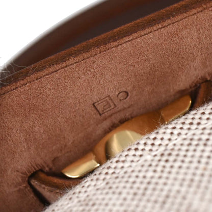 Hermes Beige Brown Toile H Officier Herbag PM 2 in 1 Handbag