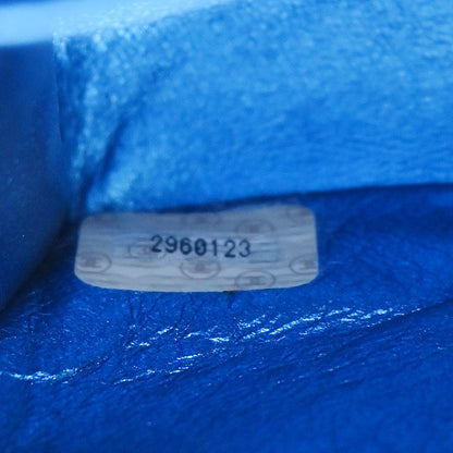 Chanel Metallic Blue Lambskin Mini Square Handbag