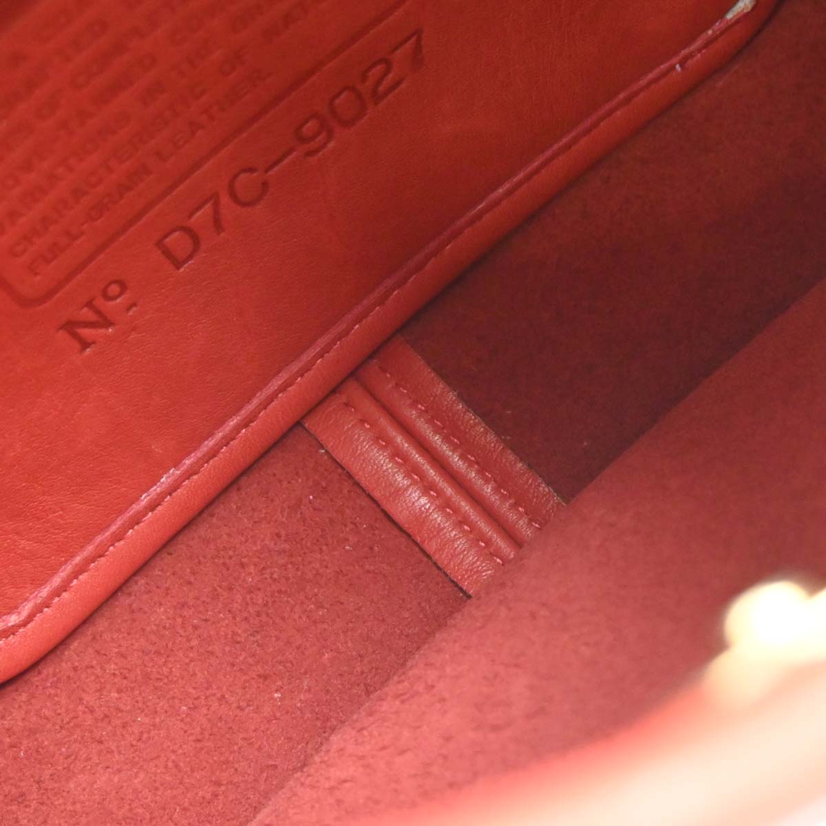 Coach Red Leather Handbag