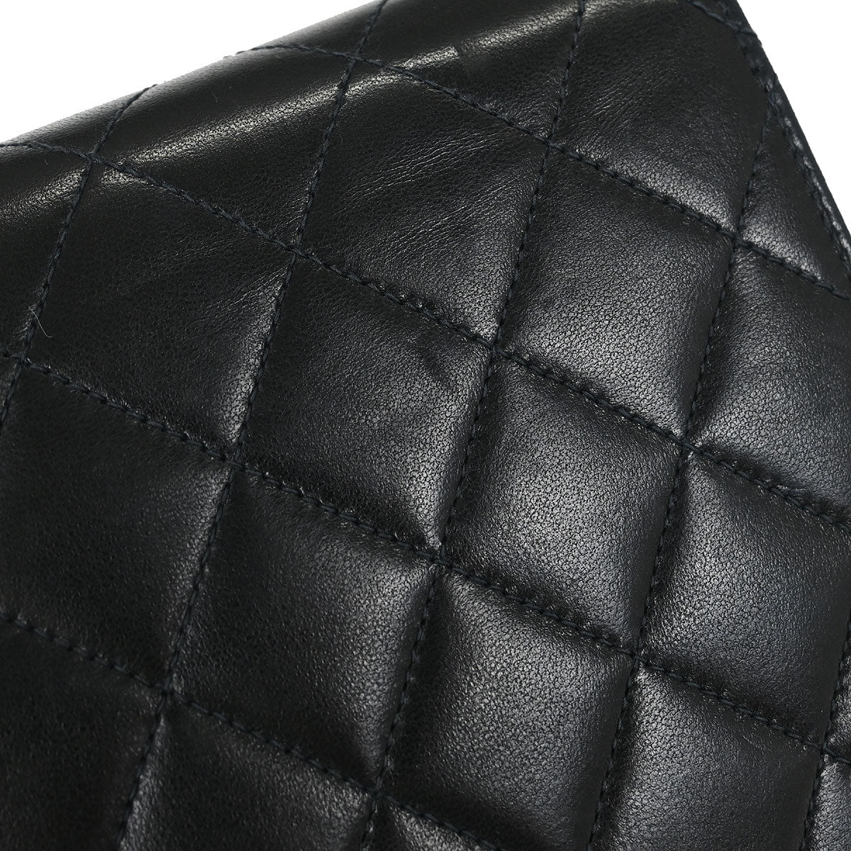 Chanel Black Lambskin Turnlock Medium Half Flap Shoulder Bag