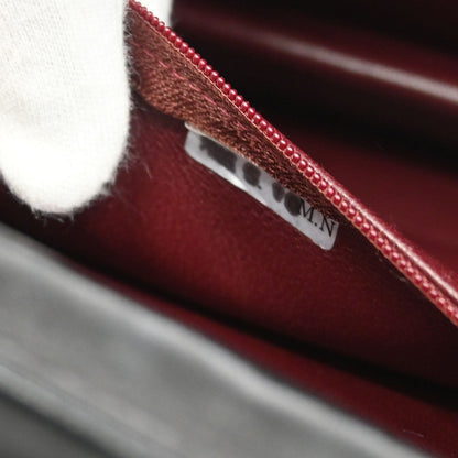 Chanel Black Lambskin Turnlock Medium Half Flap Shoulder Bag