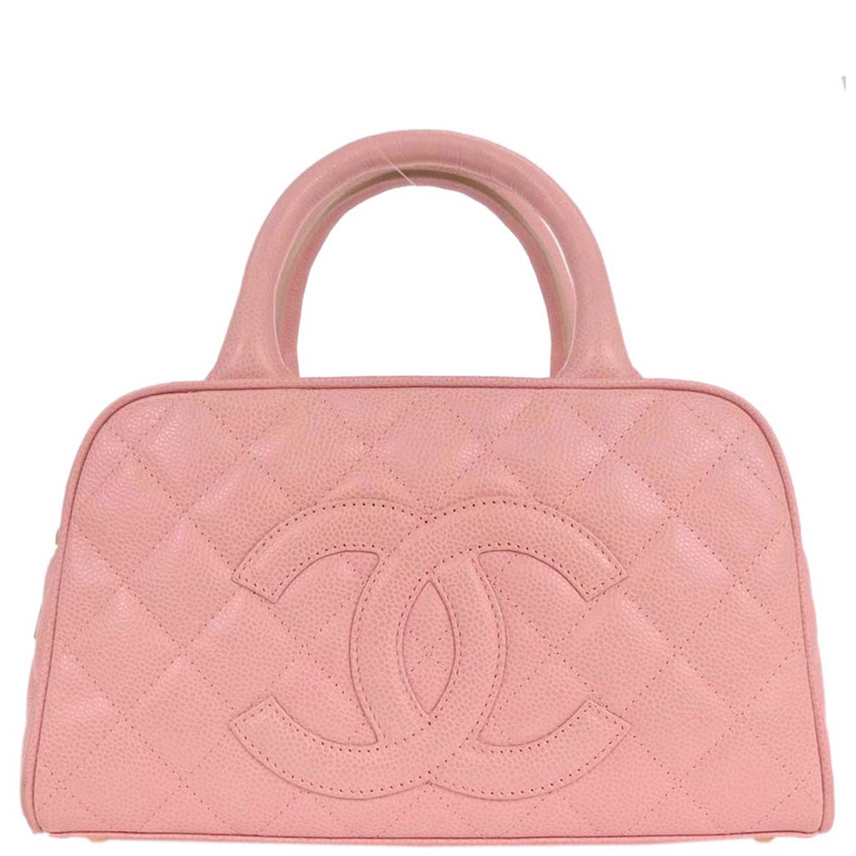 Chanel Pink Caviar Bowling Bag