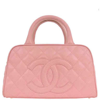Chanel Pink Caviar Bowling Bag