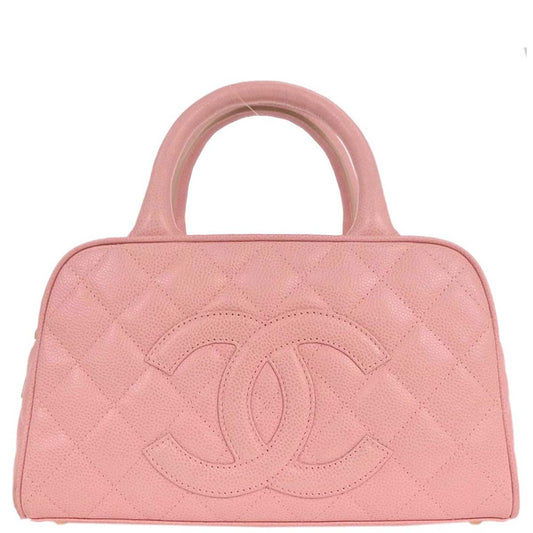 Chanel Pink Caviar Bowling Bag
