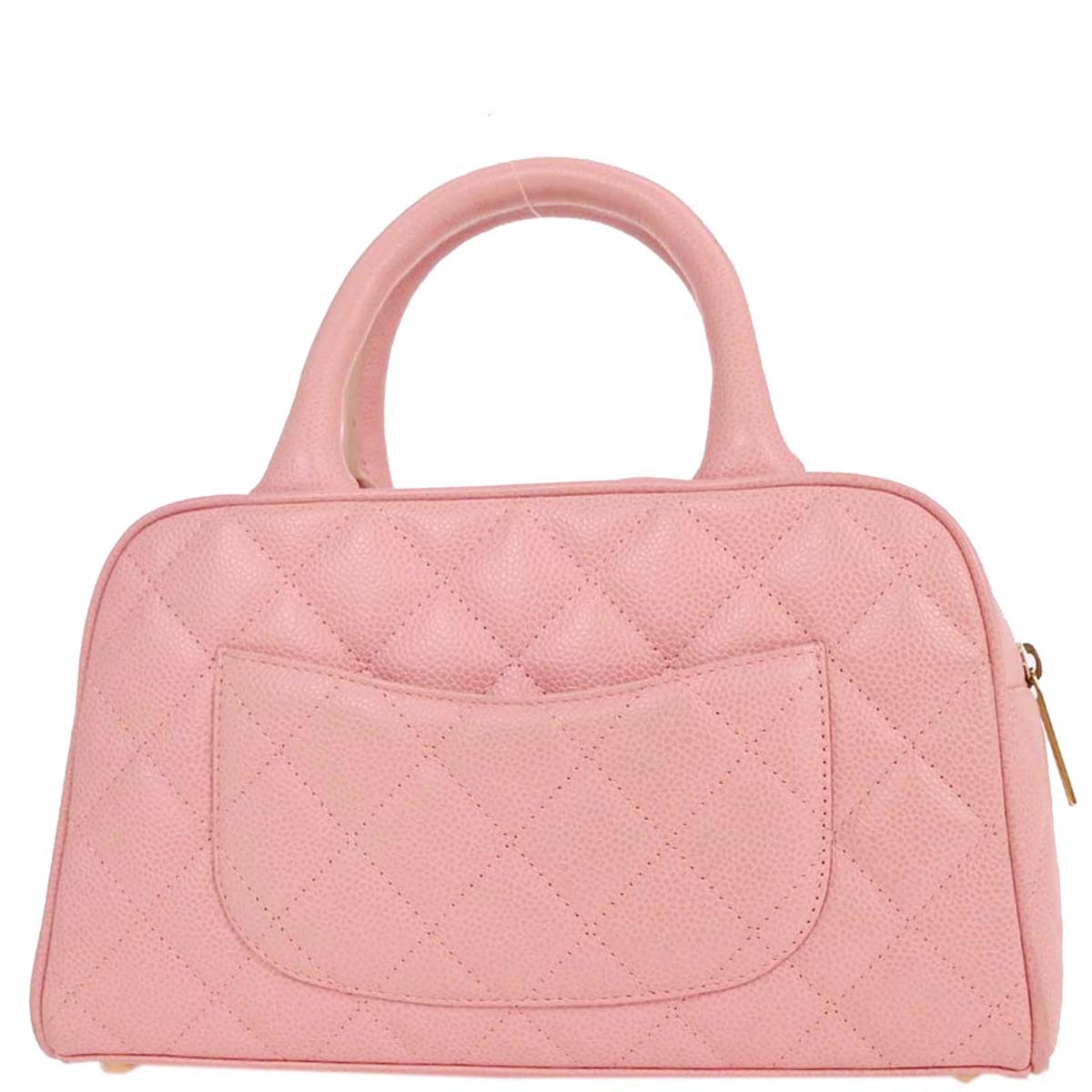 Chanel Pink Caviar Bowling Bag