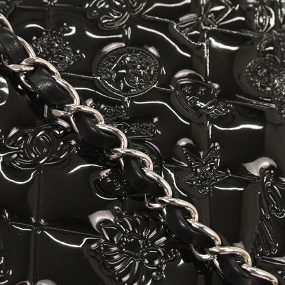 Chanel Black Patent Leather Icon Handbag