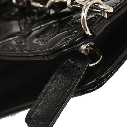 Chanel Black Patent Leather Icon Handbag