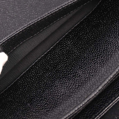 Chanel Black Caviar Triple CC Shoulder Tote Bag